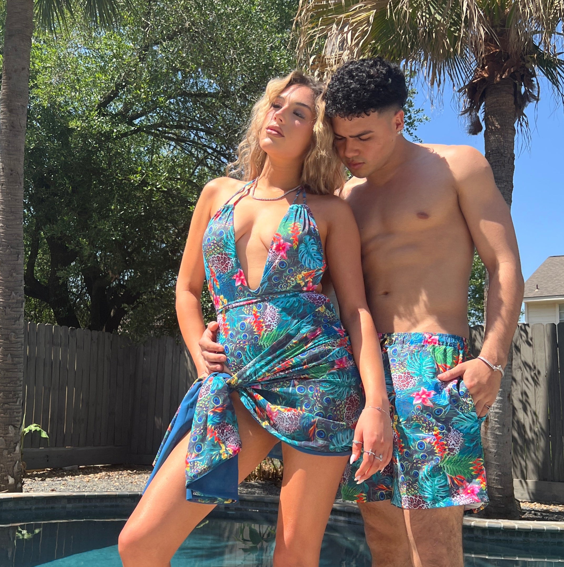 AMAZON BAE ONE PIECE COUPLES MATCHING SWIMSUITS