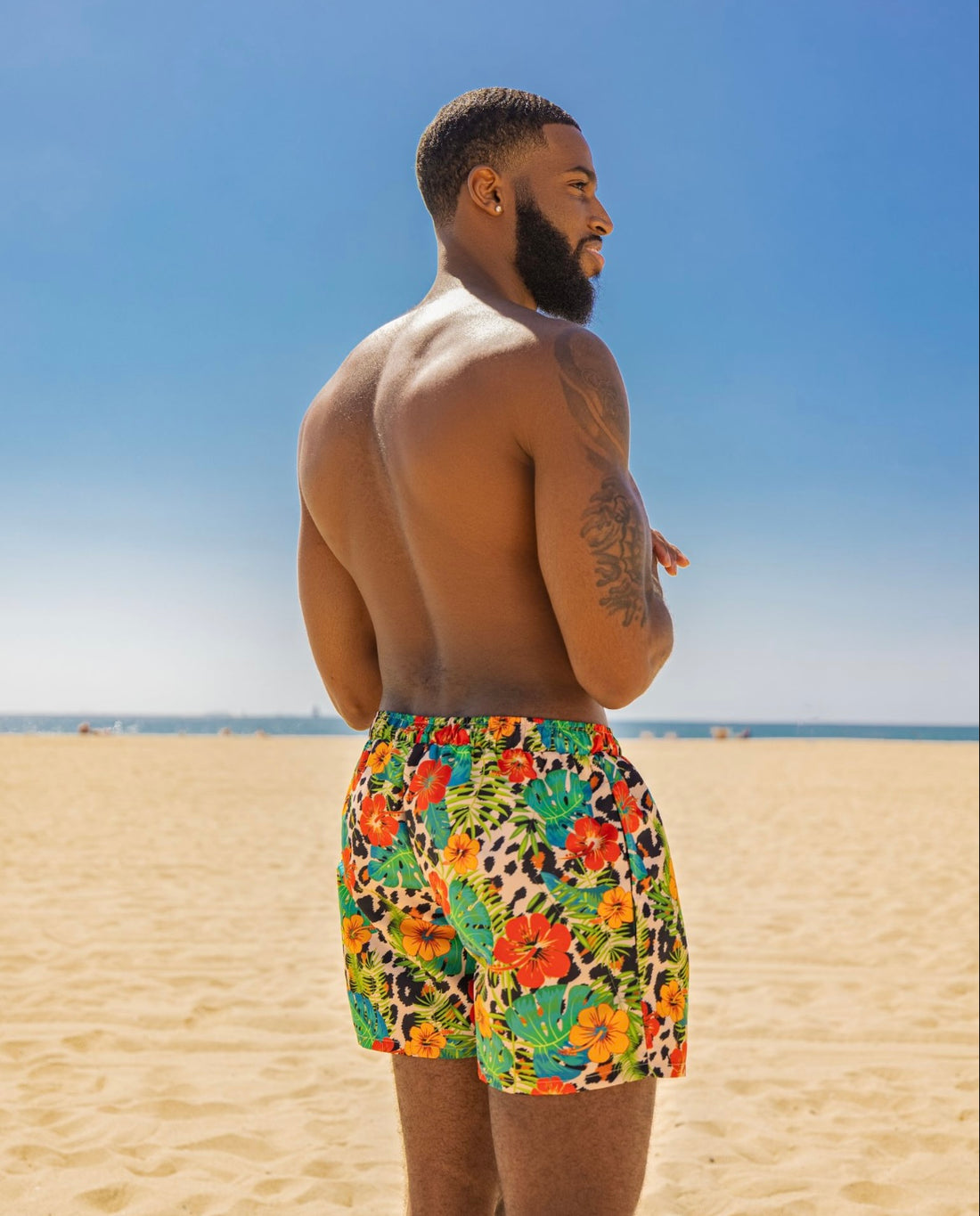 TROPICAL BAE MENS SWIM TRUNKS