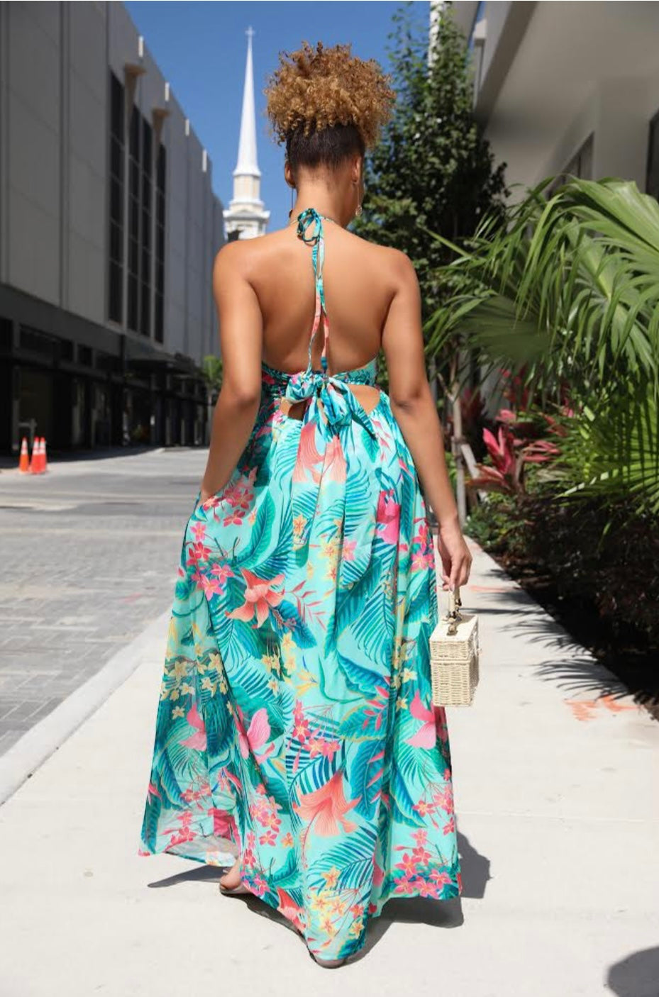 MIAMI FLORAL MAXI DRESS