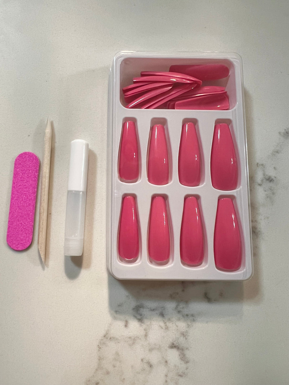 Pink Passion l hot pink press on nails