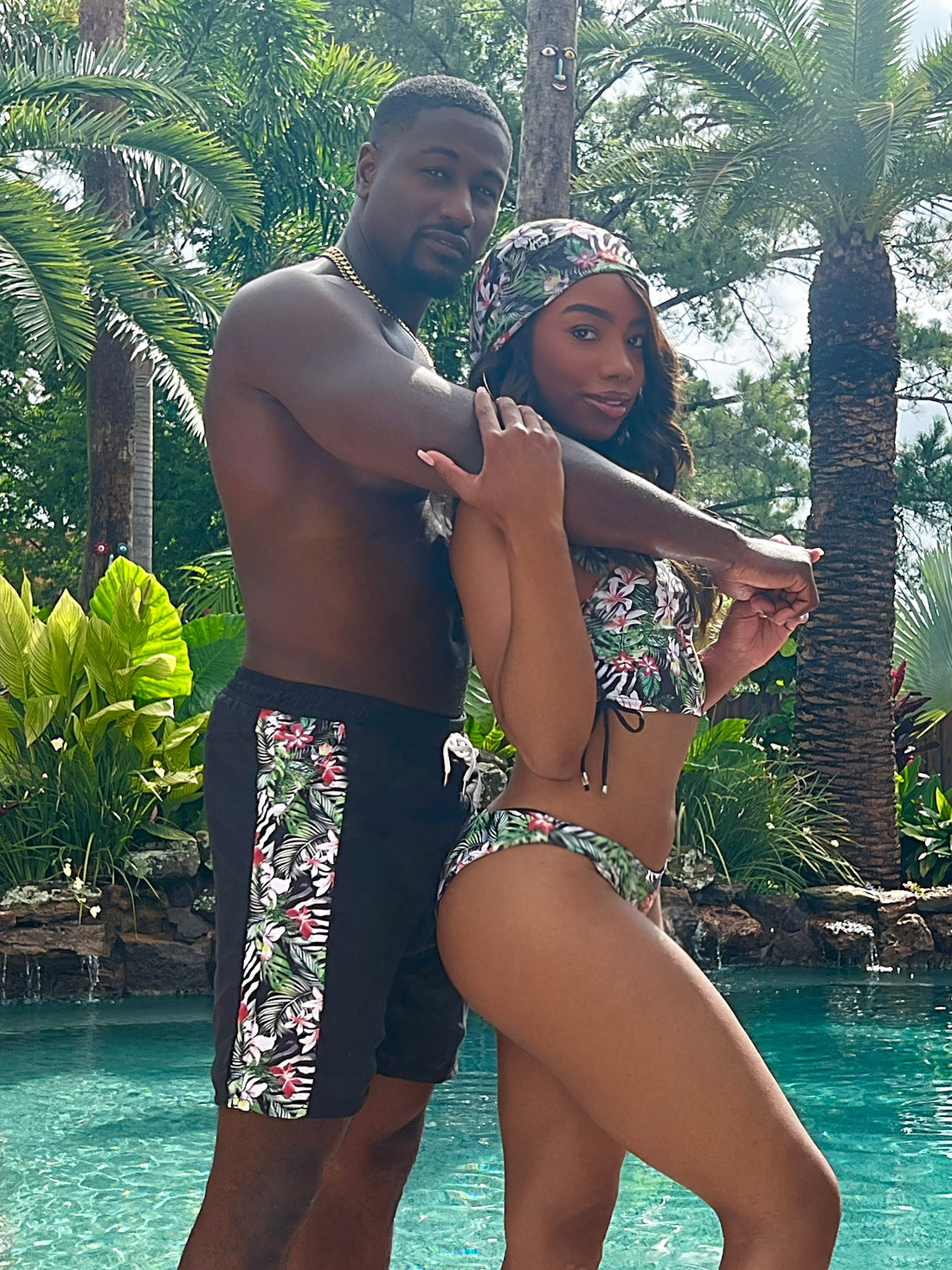 WILD BAE REVERSIBLE COUPLES MATCHING SWIMSUITS