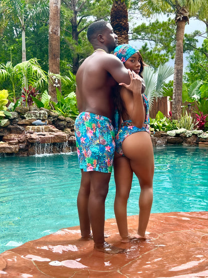 AMAZON BAE ONE PIECE COUPLES MATCHING SWIMSUITS