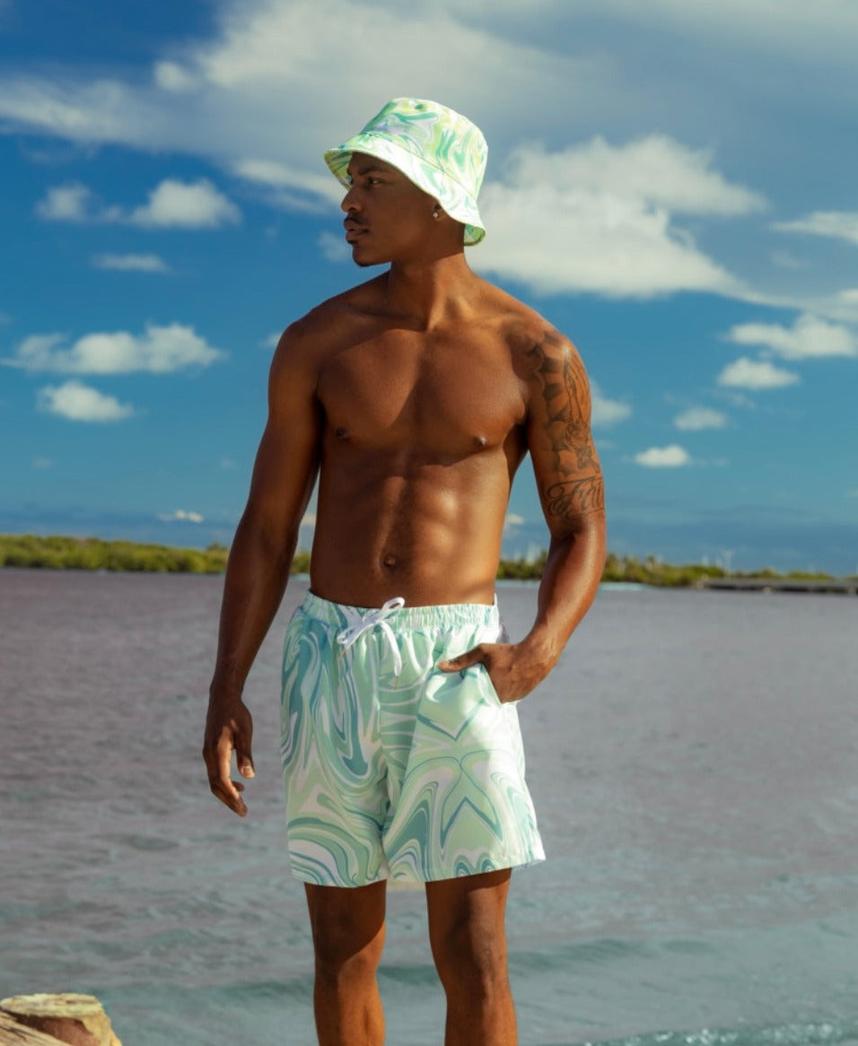 GROOVY BAE MENS SWIM TRUNKS