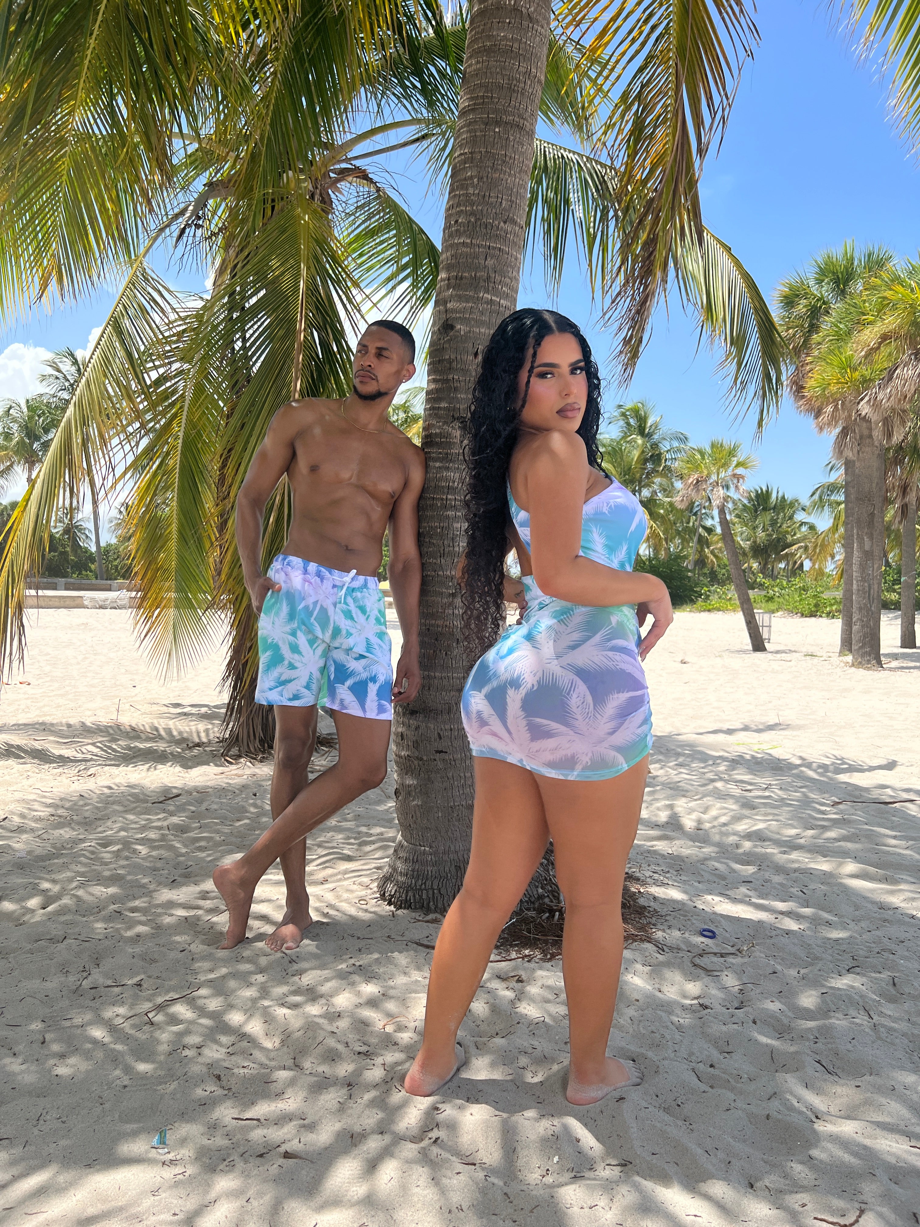 OMBRE BAE ONE PIECE COUPLES MATCHING SWIMSUITS