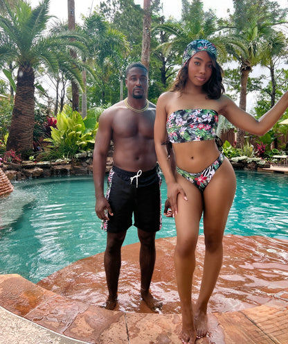 WILD BAE REVERSIBLE COUPLES MATCHING SWIMSUITS