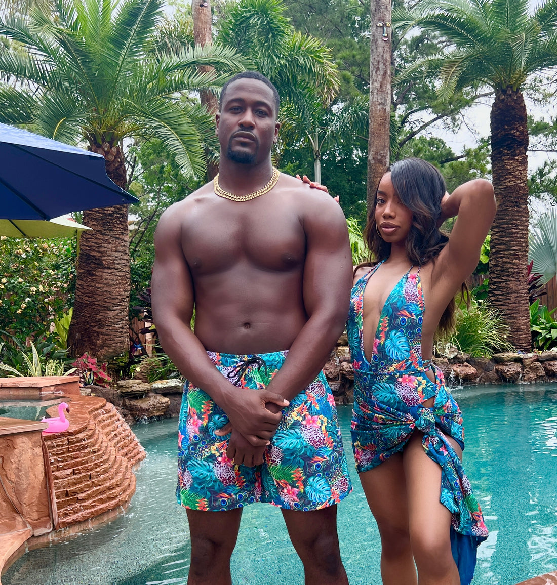 AMAZON BAE ONE PIECE COUPLES MATCHING SWIMSUITS