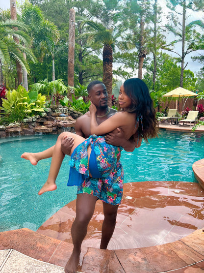 AMAZON BAE ONE PIECE COUPLES MATCHING SWIMSUITS