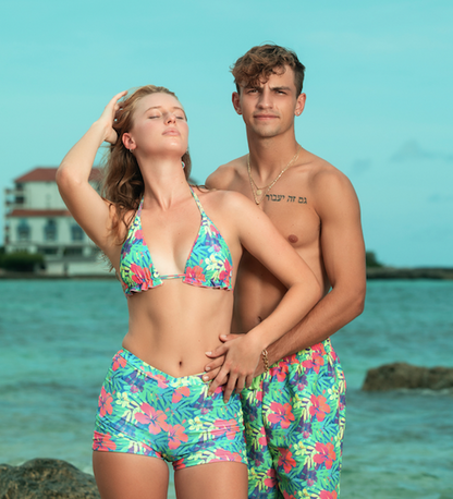 GROOVY BAE ONE PIECE COUPLES MATCHING SWIMSUITS – 2Baecation