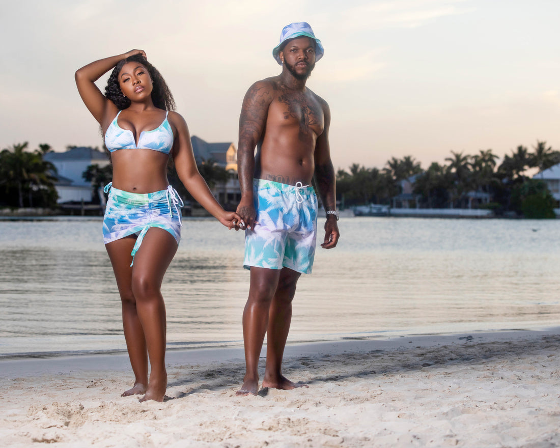 OMBRE BAE COUPLES MATCHING SWIMSUITS