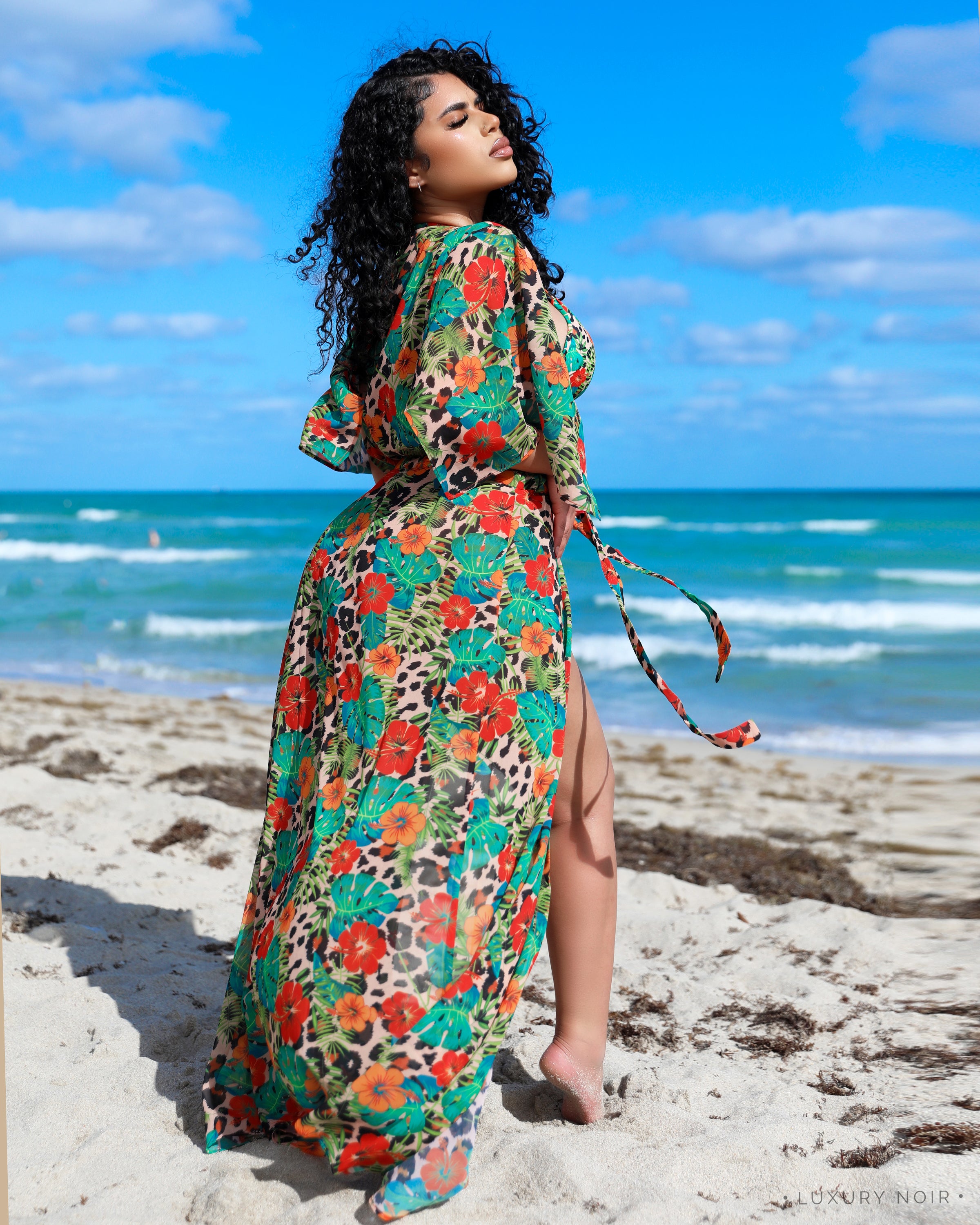 TROPICAL BAE SWIMSUIT COVER UP 2Baecation