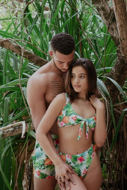 PINEAPPLE BAE COUPLES MATCHING SWIMSUITS – 2Baecation