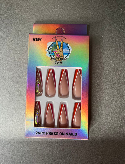 Vacation | Long with bling Press on nails