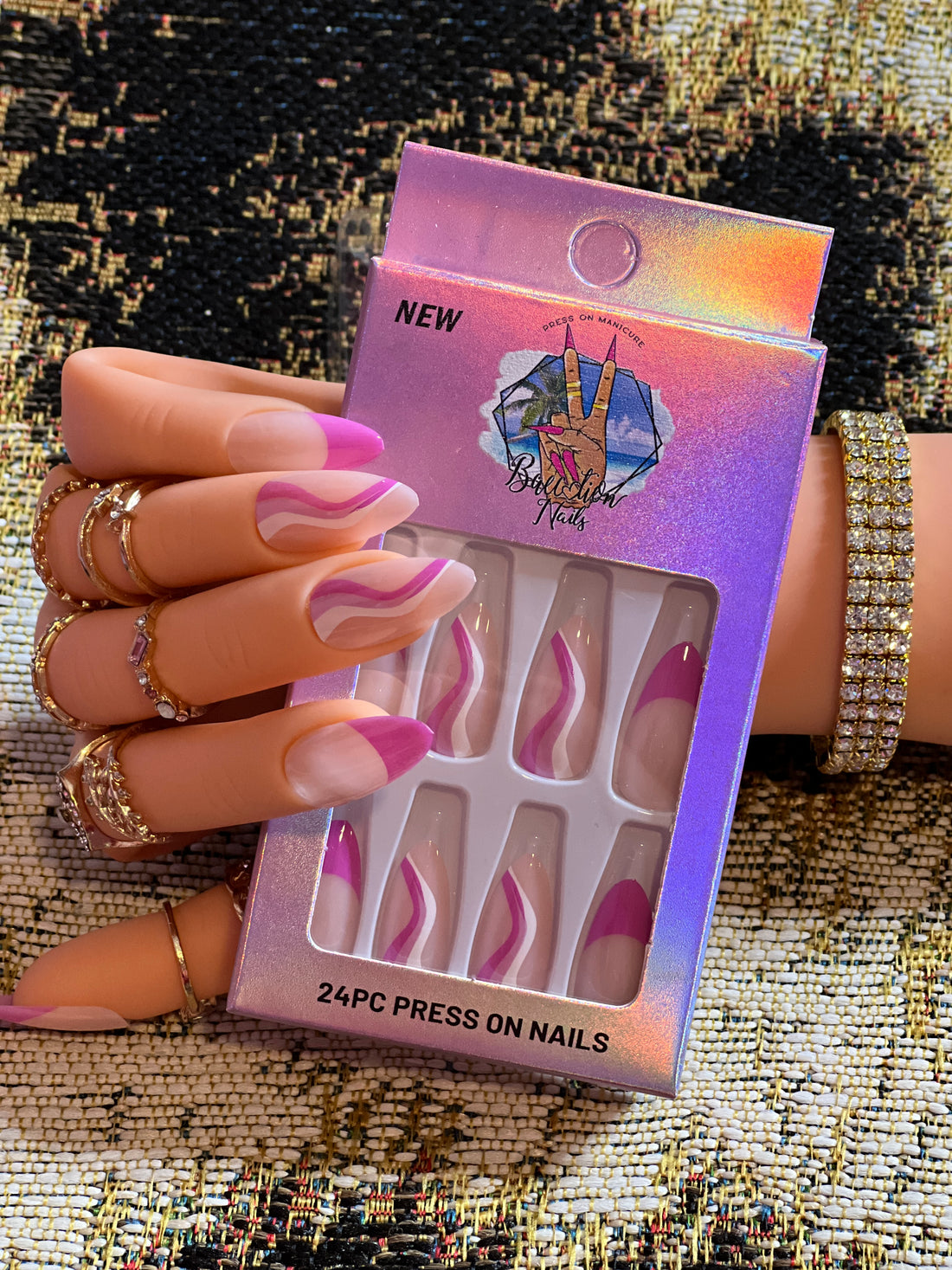 Pretty Pink | Medium almond Press on nails
