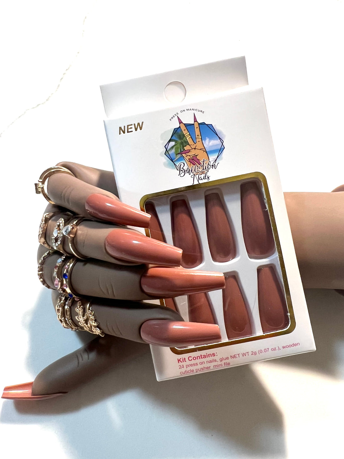 Brown Sugar I brown press on nails